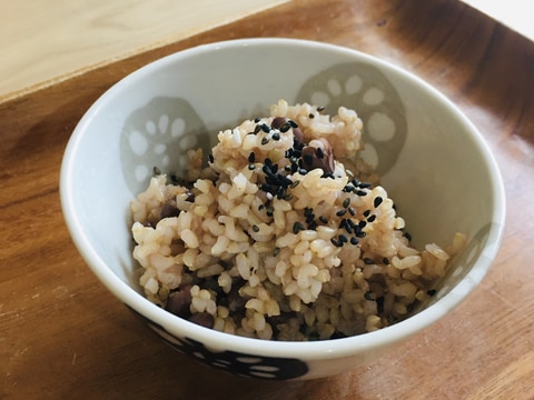 炊飯器であずき入り玄米☆ダイエットにオススメ